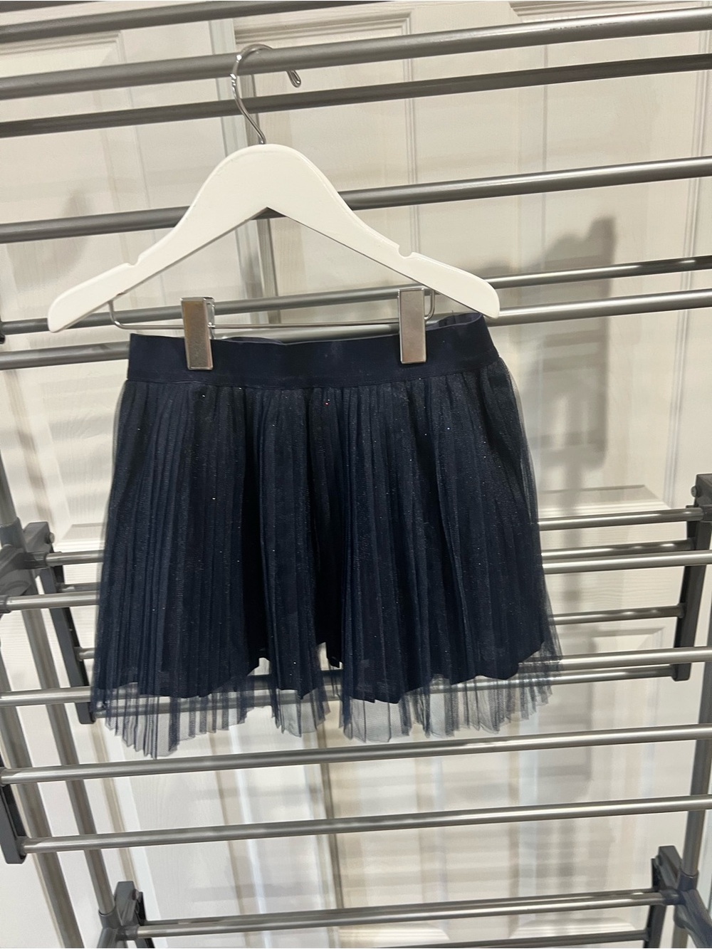 Jacadi Navy Sparkle Tulle Skirt